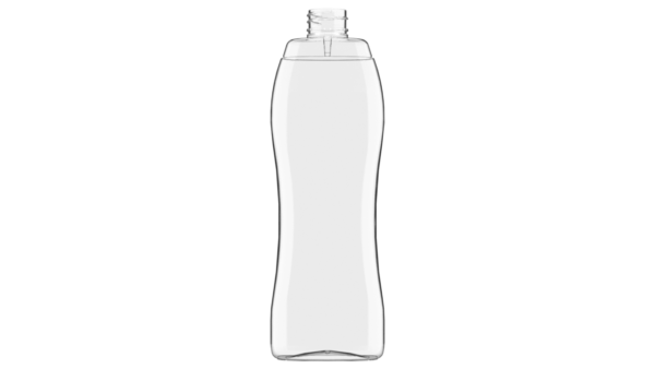 butelka PET plastikowa 500ml owalna transparentna do żelu pod prysznic