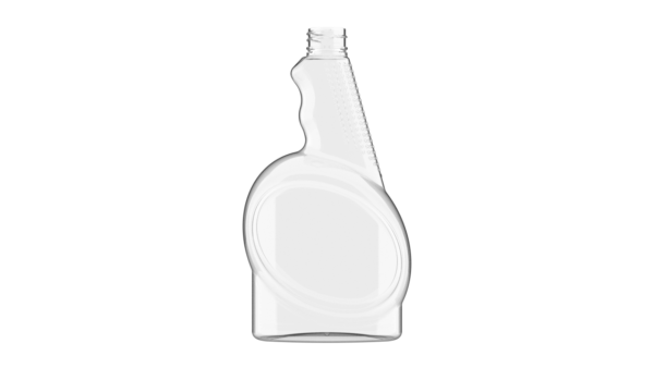 butelka PET plastikowa 750ml owalna transparentna do płynu do mycia szyb