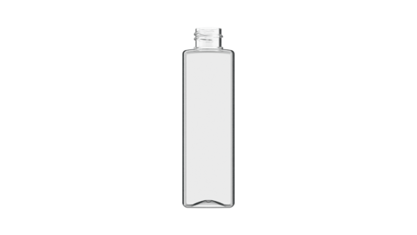 butelka PET plastikowa 100ml kwadratowa transparentna