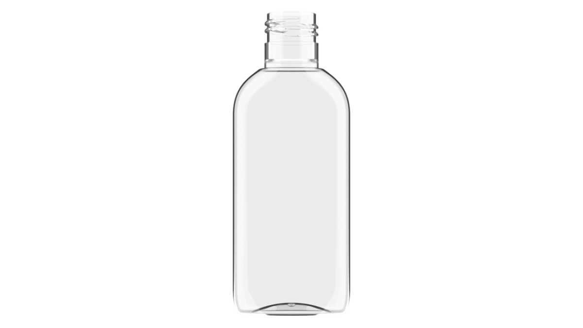 butelka PET plastikowa 125ml owalna transparentna