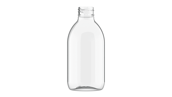 butelka PET plastikowa 300ml okrągła transparentna